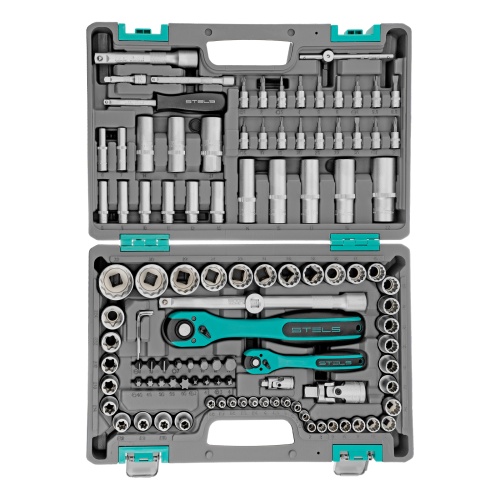 набор инструментов stels 14122 109 предметов 1/2", 1/4" в кейсе фото 8