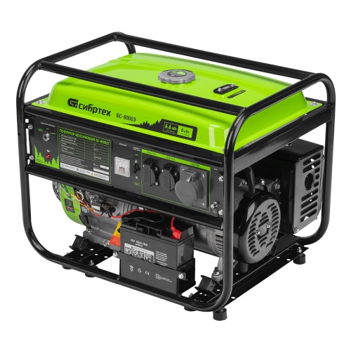 генератор бензиновый сибртех бс-8000э 6600 вт фото 10
