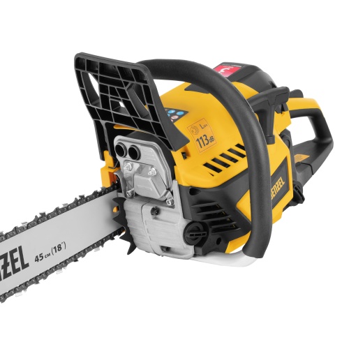 пила цепная бензиновая denzel 95237 ds-5218 мощностью 3 л.с фото 5