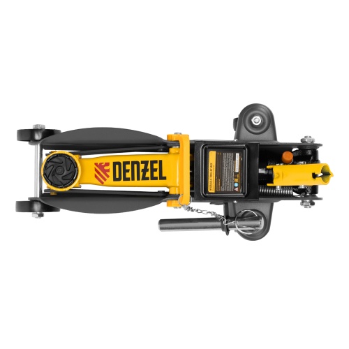 домкрат гидравлический подкатной denzel 2 т 130-330 мм в кейсе фото 3