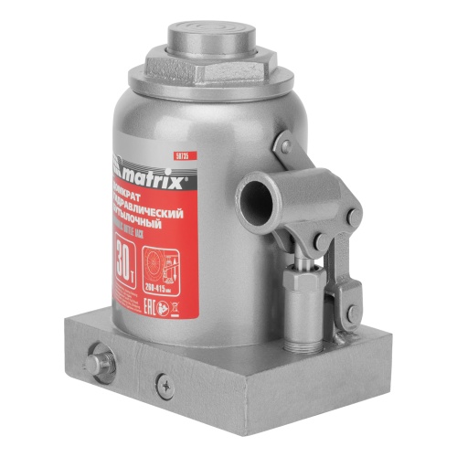 домкрат гидравлический бутылочный matrix 30 т 260-415 мм фото 9