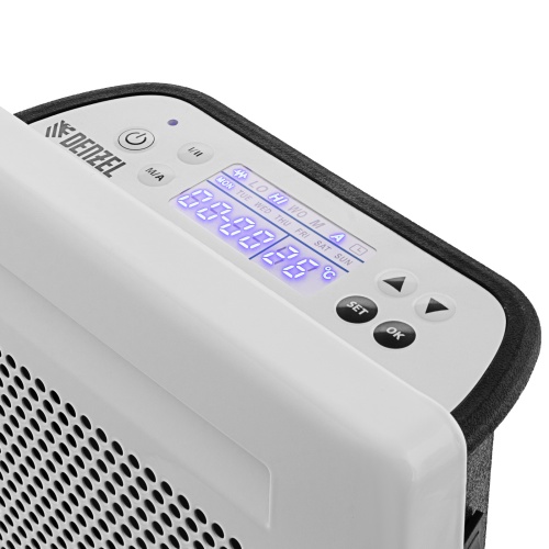 конвектор гибридный электрический denzel hybridx-1500 ик нагреватель, цифровой термостат фото 8