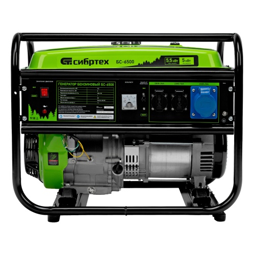 генератор бензиновый сибртех бс-6500 5500 вт фото 9