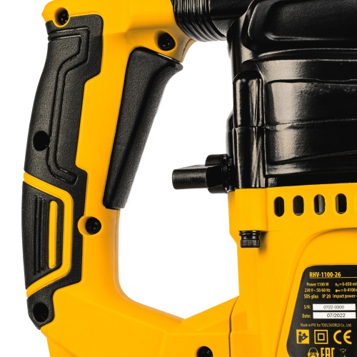 перфоратор электрический denzel rhv-1100-26 1100 вт 26610 фото 2