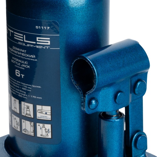 домкрат гидравлический бутылочный телескопический stels 6 т 170-420 фото 4