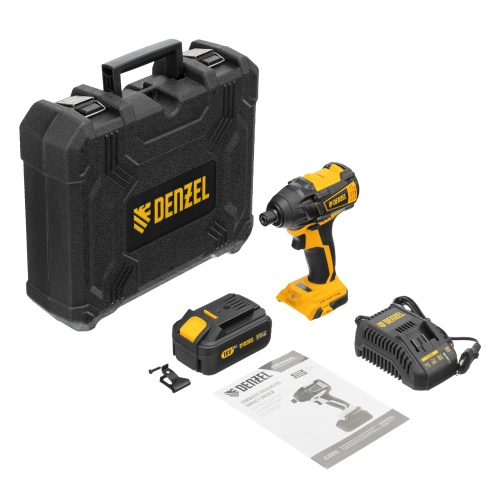 винтоверт ударный аккумуляторный denzel cid-ib-200 18в фото 2