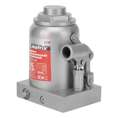 домкрат гидравлический бутылочный matrix 50733 25 т 230-360 мм фото 9