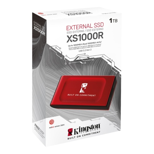 внешний накопитель ssd kingston 1tb sxs1000 usb type-c 1000/1050 mb/s metal case red (sxs1000r/1000ga) фото 3