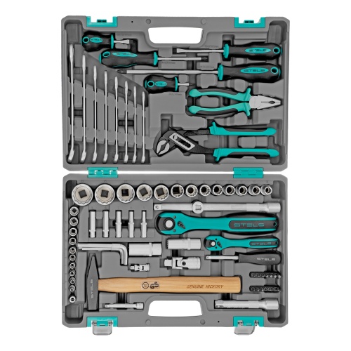 набор инструментов stels 14116 76 предметов 1/2", 1/4", 12 гранные головки фото 8