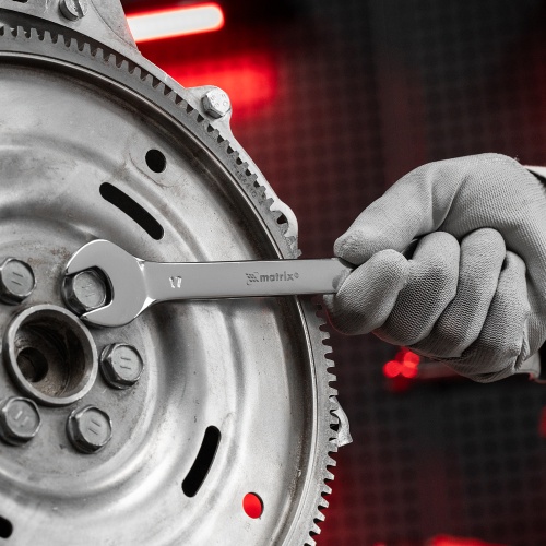 набор ключей рожковых matrix 12 шт 6-32мм elliptical фото 2