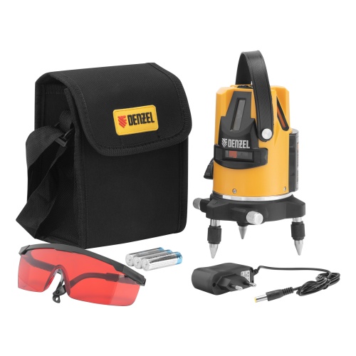 уровень лазерный denzel lx3 red 10 м