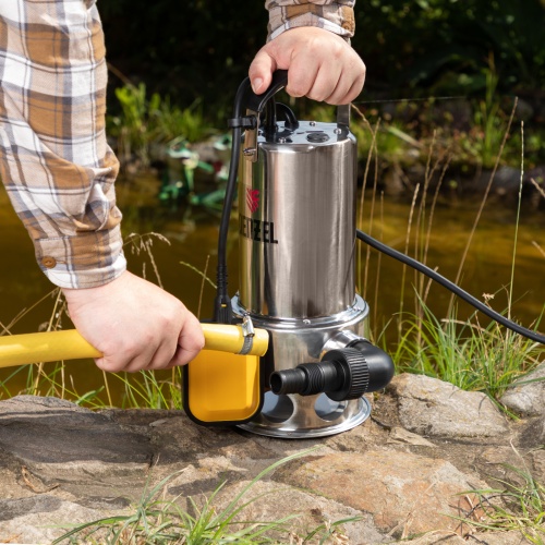 дренажный насос denzel dp1100x 97224 1100вт, производительность 15500 л/ч фото 3