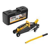 домкрат гидравлический подкатной denzel 2 т 130-330 мм в кейсе