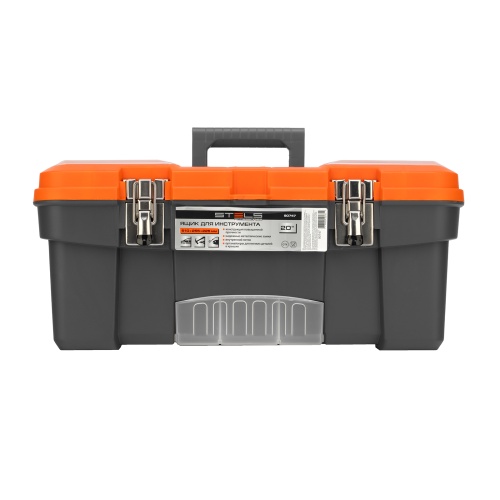 ящик для инструмента stels 20" с металлическими замками фото 6