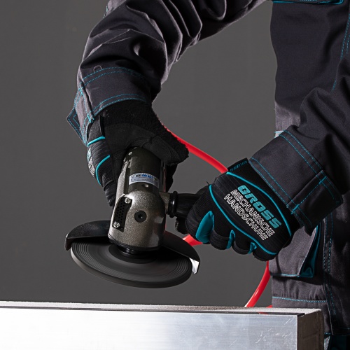 угловая шлифовальная машина пневматическая gross g506.5" 11000 об/мин фото 6