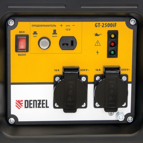 генератор инверторный denzel gt-2500if 94704 2500 вт фото 2
