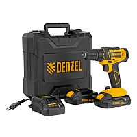 дрель-шуруповерт аккумуляторная denzel cdl-18-02bm 18в 26116
