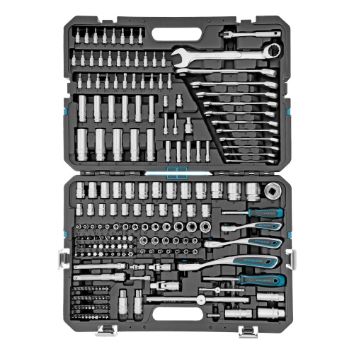 набор инструментов gross 14157 216 предметов 1/2" 3/8" 1/4" в кейсе фото 8