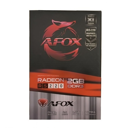 видеокарта afox radeon r5 220 2gb gddr3 1fan lp (afr5220-2048d3l5) фото 4