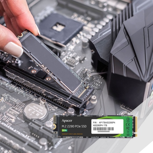 накопитель ssd apacer 1tb as2280p4 m.2 2280 pci-e gen3.0 x4, nvme, r/w 3000/2000mb/s, 800tbw, rtl (ap1tbas2280p4-1) фото 3