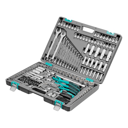 набор инструментов stels 216 предметов 1/4", 3/8", 1/2" 14115