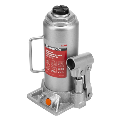 домкрат гидравлический бутылочный matrix 10 т 230-460 фото 9