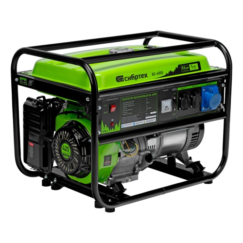 генератор бензиновый сибртех бс-6500 5500 вт
