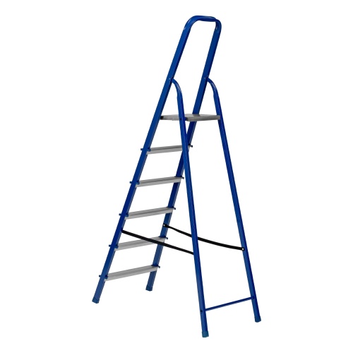 стремянка сибртех 6 ступеней стальной профиль / алюминиевые ступени 97956 фото 10