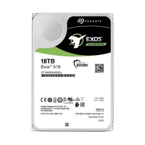 серверный жесткий диск hdd seagate sata-iii 18tb exos x18, 7200rpm, 256mb 3.5" (st18000nm000j) фото 2