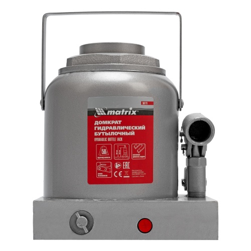 домкрат гидравлический бутылочный matrix 50 т 236-356 мм фото 9