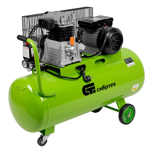 компрессор масляный воздушный сибртех кр-2200/100 фото 9