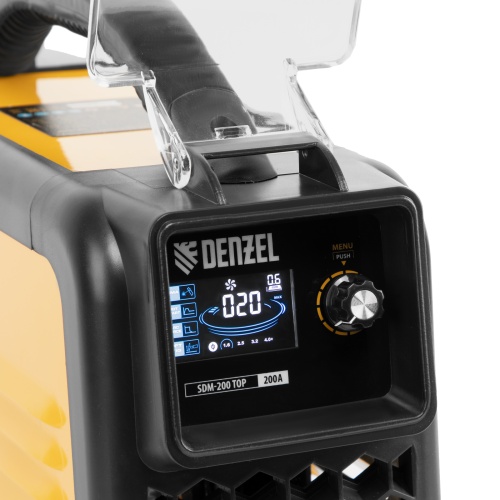 сварочный инверторный аппарат denzel sdm-200 top фото 2