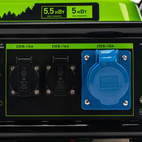 генератор бензиновый сибртех бс-6500э 5500 вт фото 3