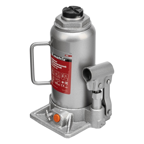 домкрат гидравлический бутылочный matrix 12 т 230-465 фото 10