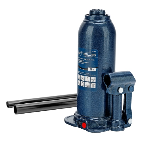 домкрат гидравлический бутылочный stels 8 т 222-447