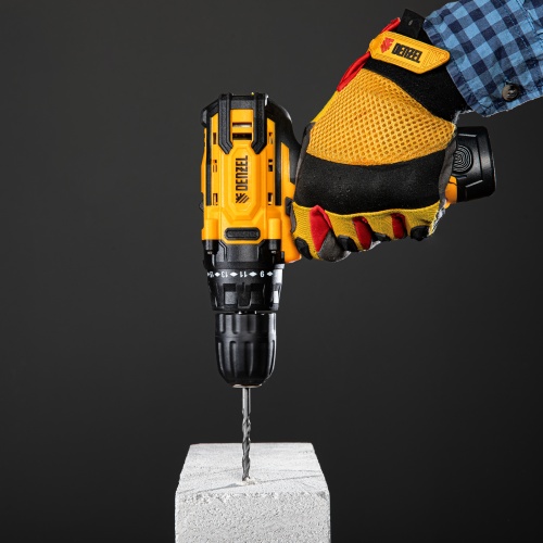 дрель-шуруповерт аккумуляторная denzel cdl-12cb 12в фото 5