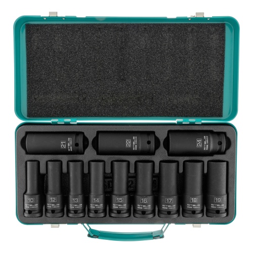 набор ударных глубоких шестигранных торцевых головок stels 1/2" 12 шт фото 9