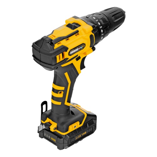 дрель-шуруповерт аккумуляторная denzel cdl-12-02bm 12в фото 7