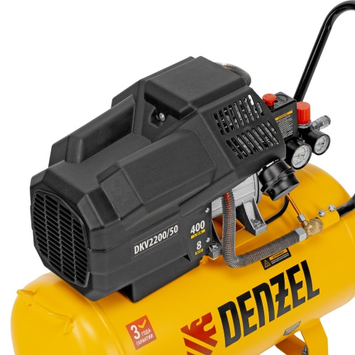 компрессор воздушный denzel dkv2200/50 х-pro фото 3
