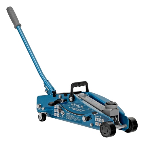 домкрат гидравлический подкатной  stels 2.5 т 140-385 мм в кейсе фото 7