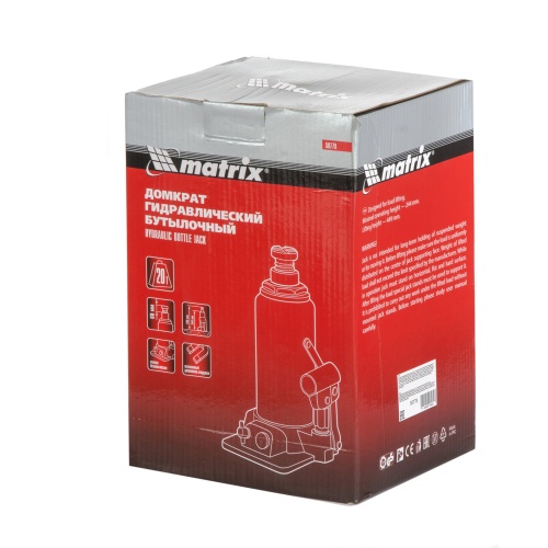 домкрат гидравлический бутылочный matrix 20 т 244-449 фото 8