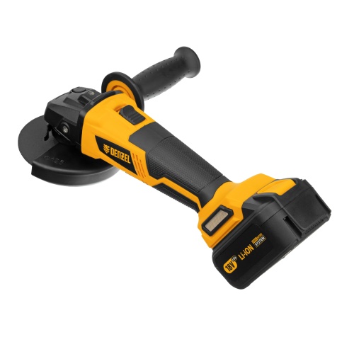 машина углошлифовальная аккумуляторная denzel blg-ib-18-125-4 18в фото 9