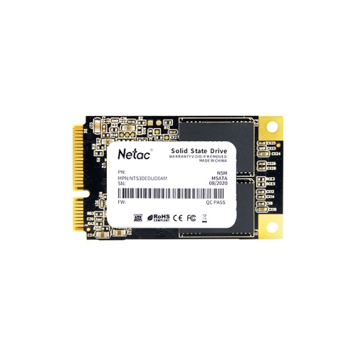 накопитель ssd netac 1tb n5m msata, r/w 560/520mb/s, 3d nand, 560tbw (nt01n5m-001t-m3x)