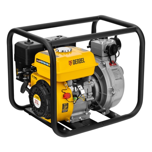 мотопомпа бензиновая высоконапорная denzel px-50h 7 лс