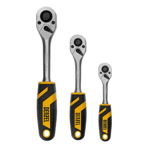 набор инструментов denzel 15807 1/2", 1/4", 3/8" crv s2 216 предметов пластиковый кейс фото 7