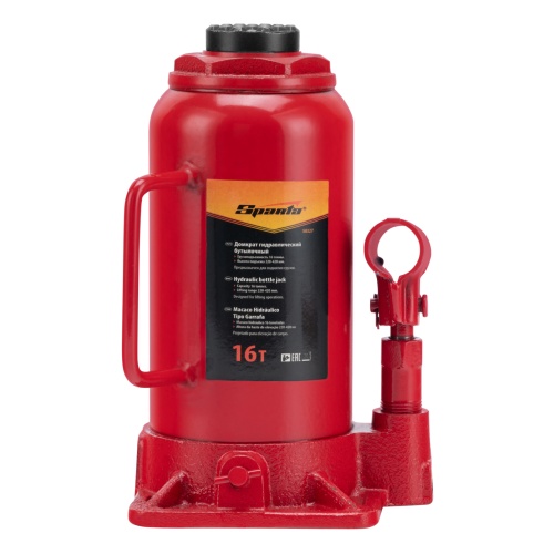 домкрат гидравлический бутылочный sparta 16 т 220-420 фото 9