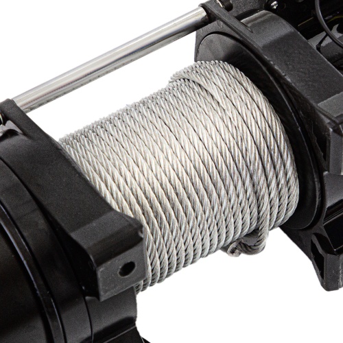 лебедка автомобильная электрическая denzel lb-3000 3400 вт фото 6