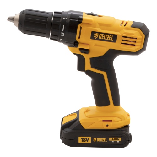 дрель-шуруповерт аккумуляторная denzel cdl-ib-18-02 18в фото 8