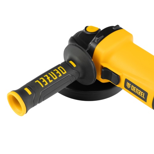 машина шлифовальная угловая denzel ag125-1100 1100 вт фото 2
