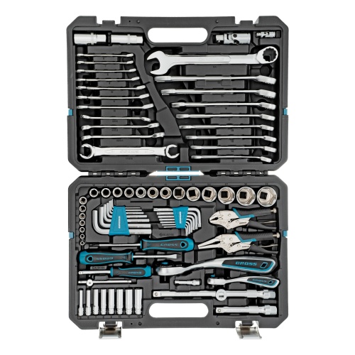 набор инструментов gross 14148 78 предметов 1/2", 1/4" фото 8